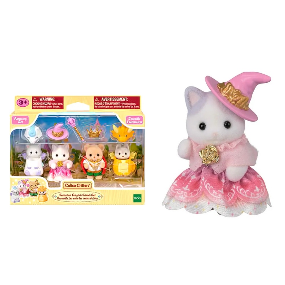 Calico Critters Latte Cat Witch - Mabel - Fantastical Fairytale Friends